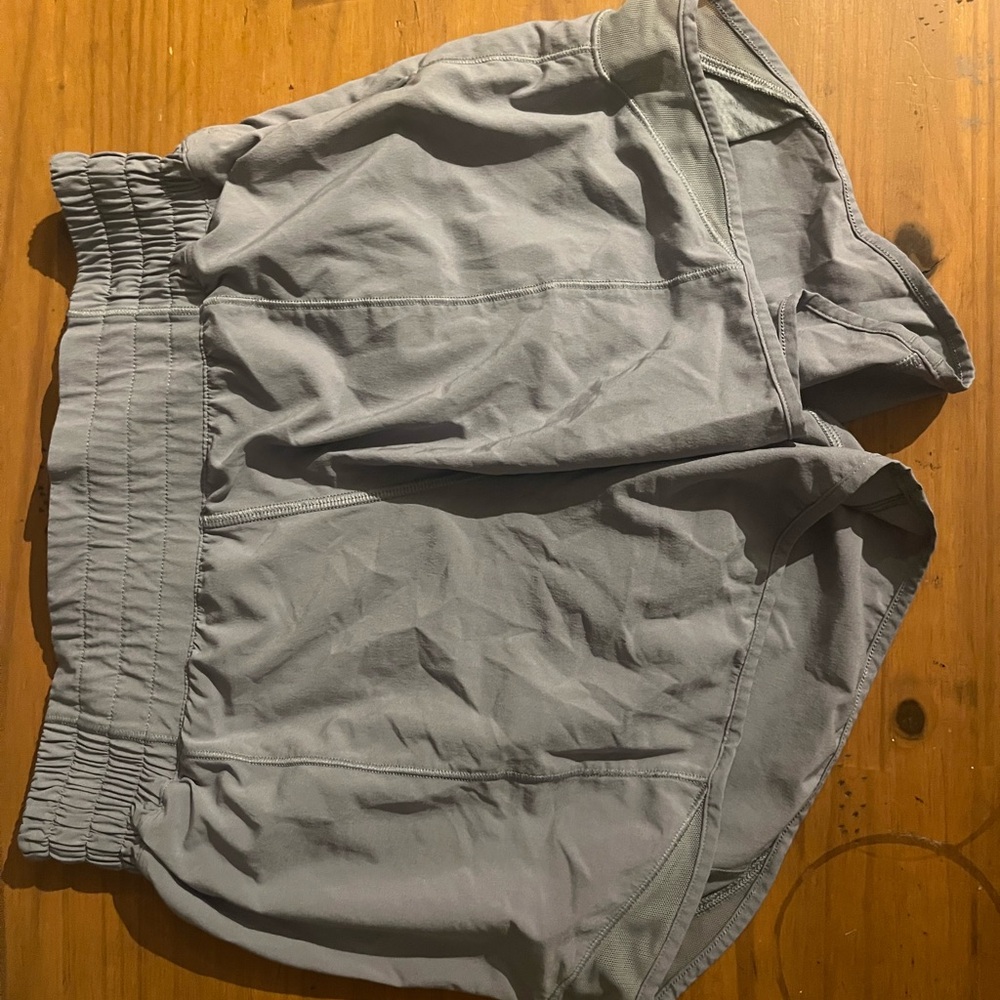 lululemon athletica Gray Athletic Shorts Lightweight Elastic Waist